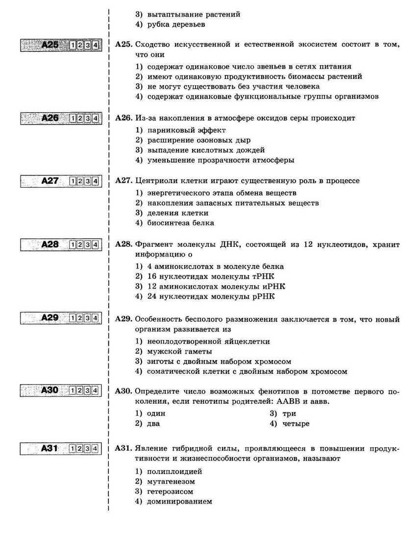 ЕГЭ 2013. Биология