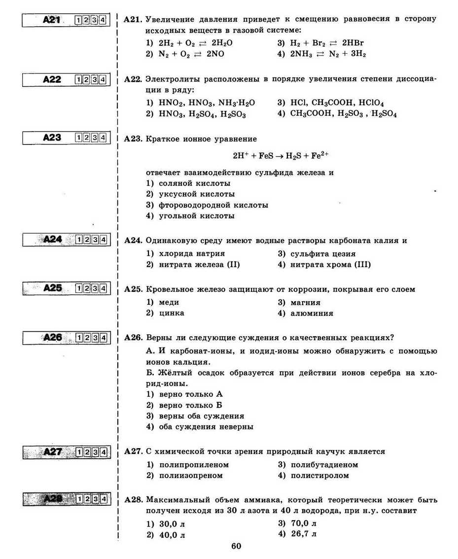 ЕГЭ 2013. Химия. Типовые тестовые задания