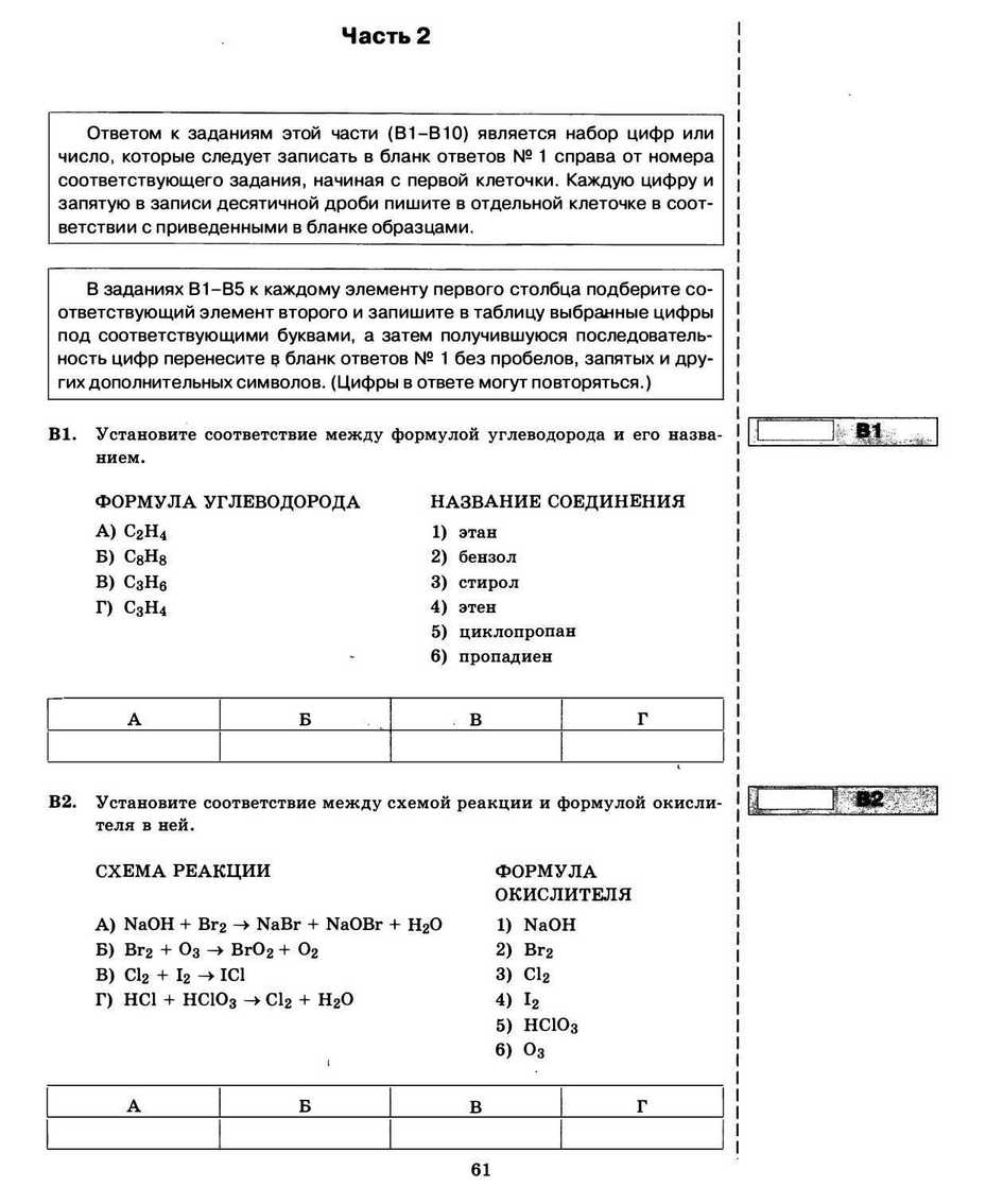 ЕГЭ 2013. Химия. Типовые тестовые задания