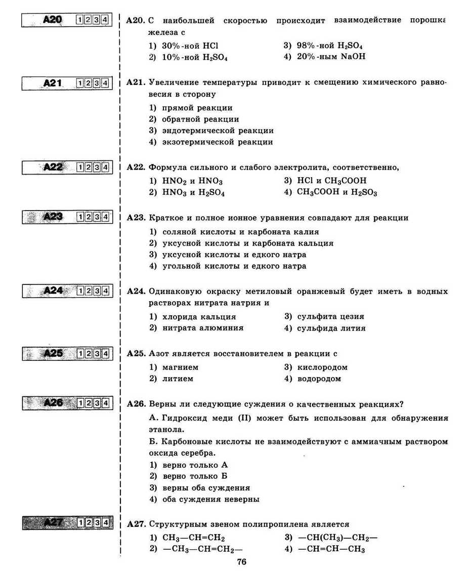 ЕГЭ 2013. Химия. Типовые тестовые задания