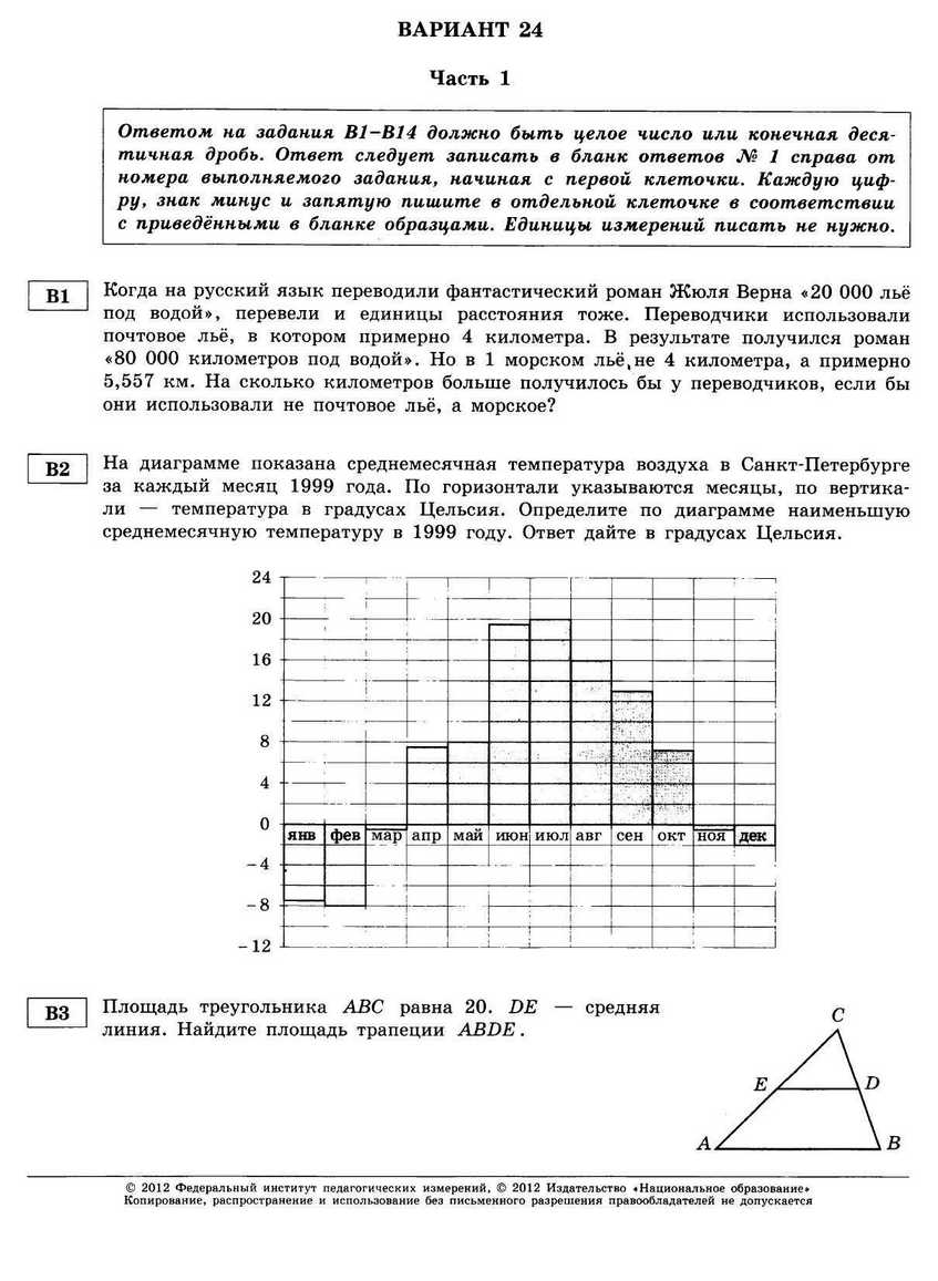 ЕГЭ-2013. Математика 