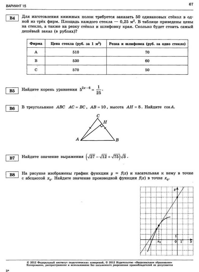 ЕГЭ-2013. Математика 