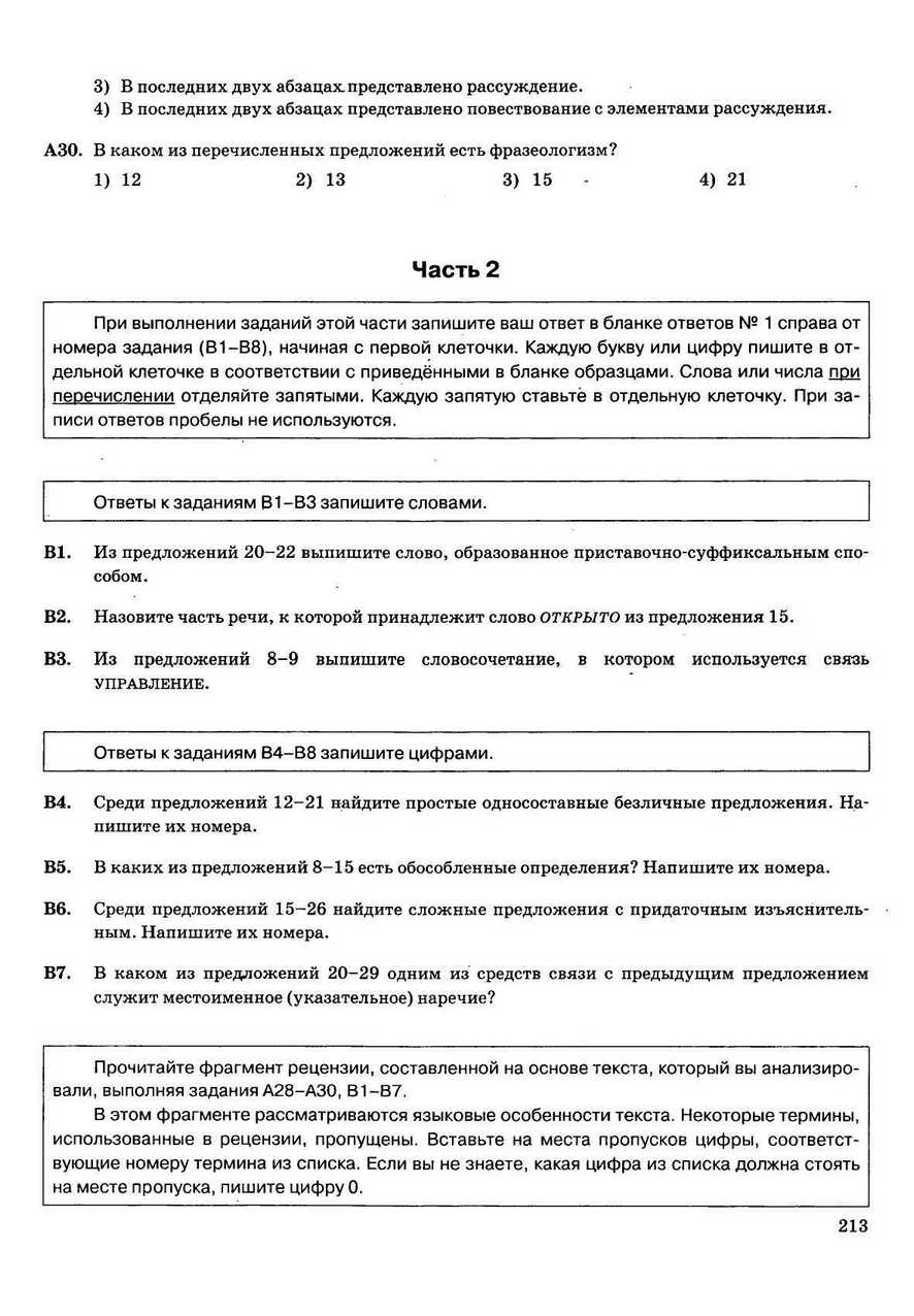 ЕГЭ 2013. Русский язык. 30 вариантов